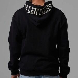 TALENTLESS Black HW Hoodie with Logo Detail Size Large
